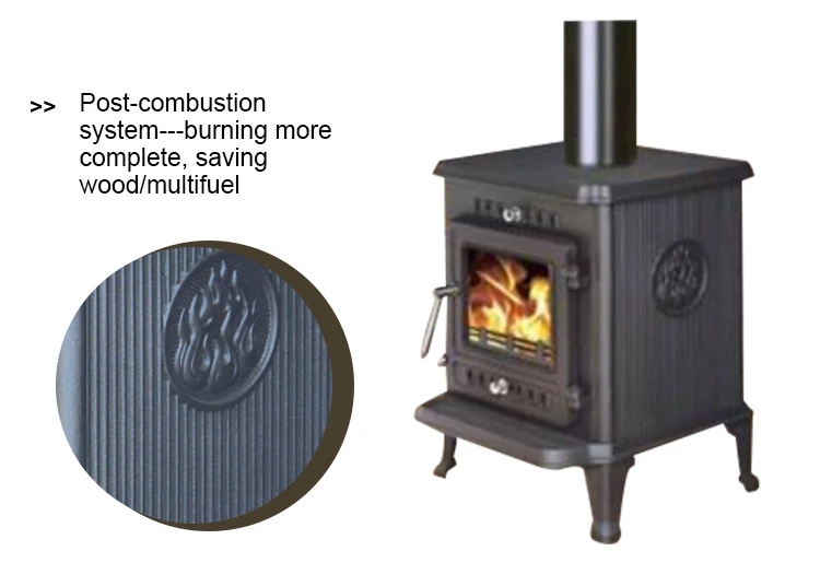 Cheap Price Cast Iron Wood Burner Godin Stove With Oven Firewood