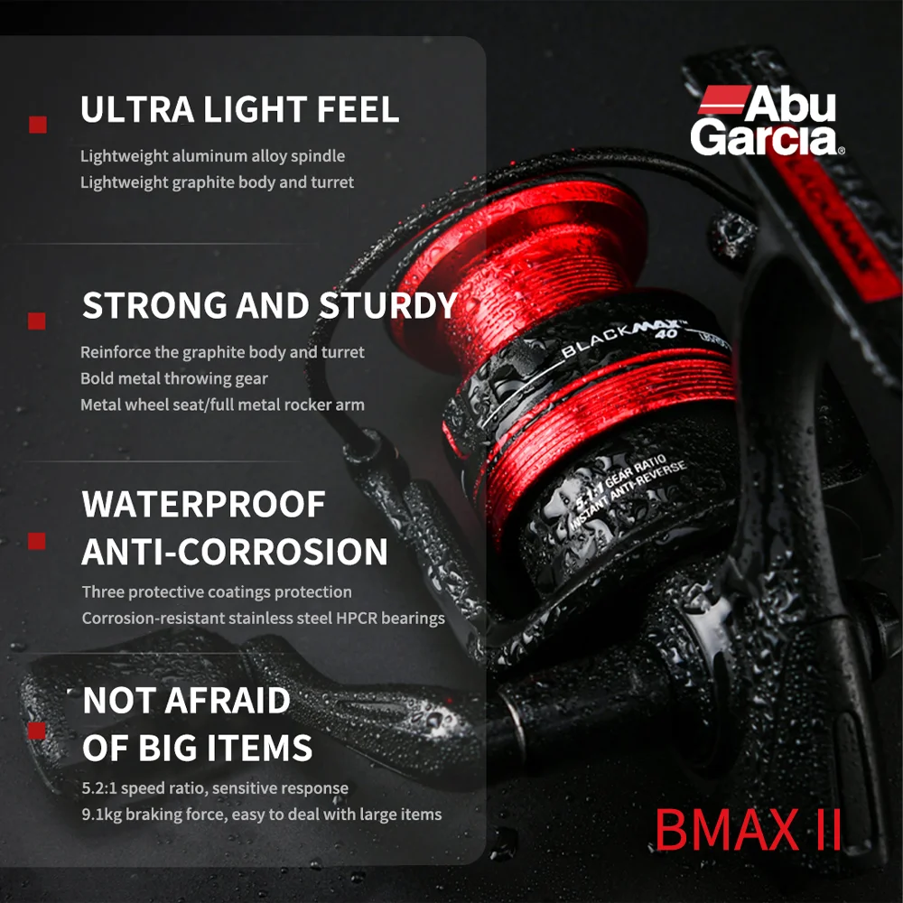 Катушка для спиннинга Bmax2 с ЧПУ Abu Garcia рыболовная катушка соленой воды Высококачественная Коммерческая Рыболовная