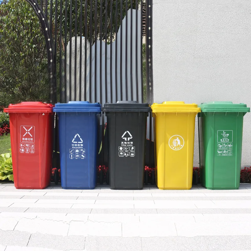 360l 1100 Liter Outdoor 13 32 Gallon Plastic Garbage Container Recycling Wheelie Bin Trash Can