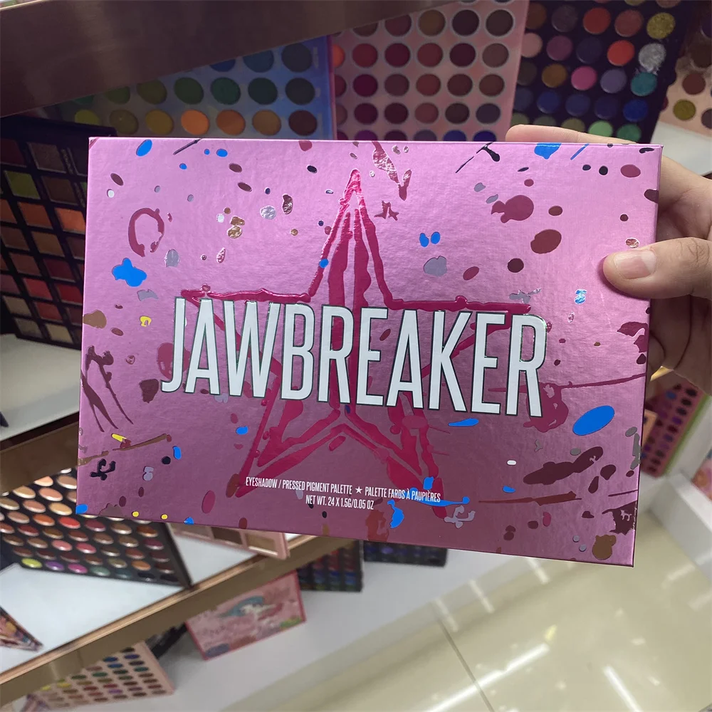 new24 colors  glitter eyeshadow pearlescent shimmer Pink bow eyeshadow Palette