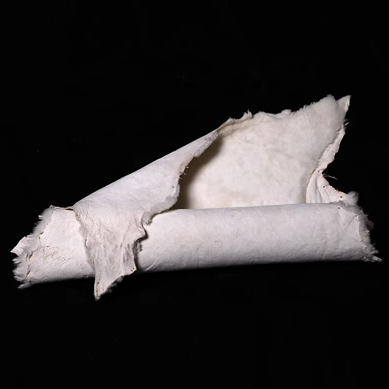 China factory wholesale Australian real sheepskin sheared straight wool shearling sheepskin for garment