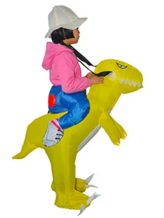 Mascot Halloween Animal Cosplay Costume Inflatable Suit Kids Children Ride On Flamingo Costume