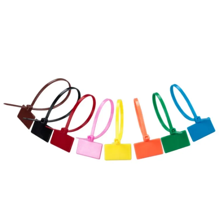 Free Sample Custom Color Label Cable Tie Nylon Id Identity Zip Tie Marker Cable Ties