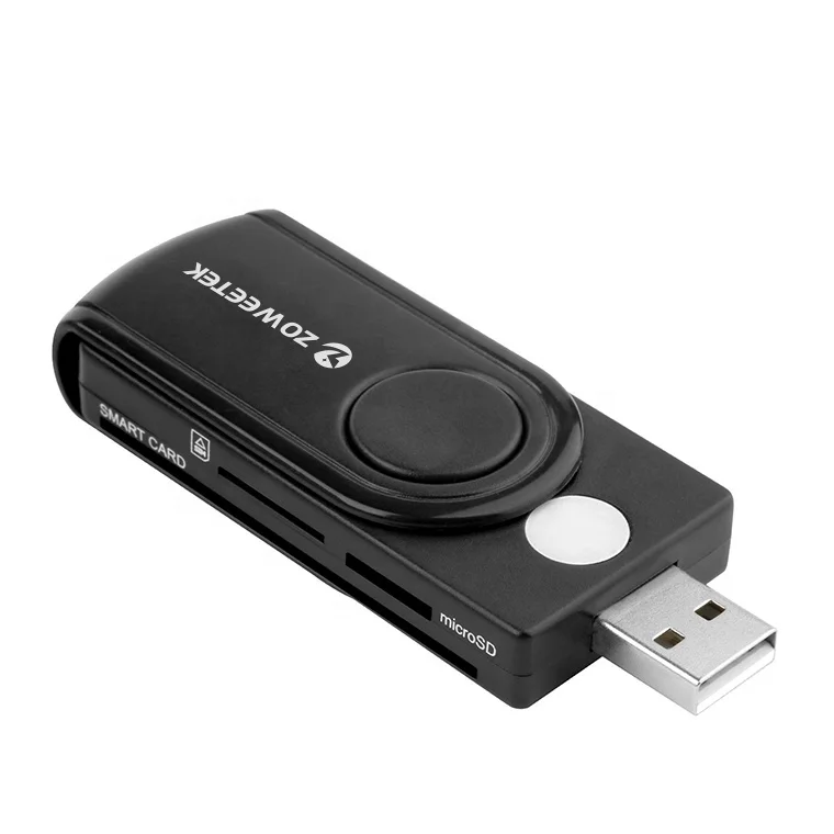 Многофункциональный кардридер Zoweetek mini usb с кардридером SD/IC/ID