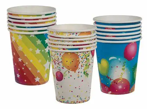 Eco-Friendly Bio Disposable Kraft Single Layer Beautiful Printing Paper Drinks Coffee Cups with Lids For Coffee Shop