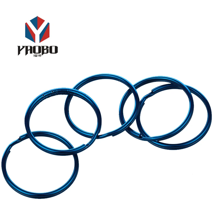 Colored Split Rings Metal Split Key Chains Key Rings For Souvenir