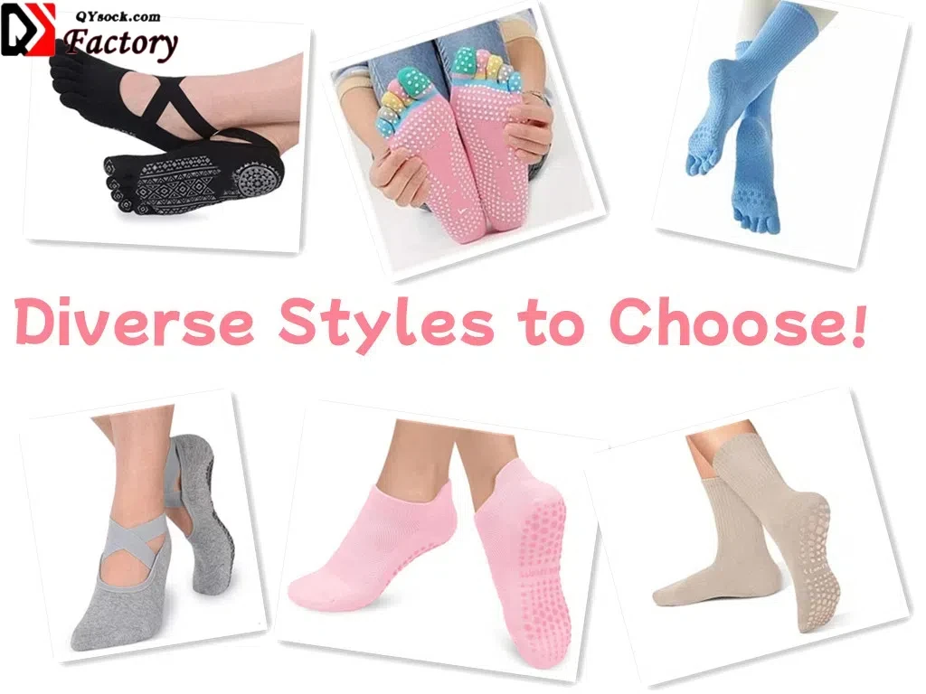 Custom  Non-slip Silicone Dot Socks Yoga Fitness Athletic Socks Hospital and Dance Studio Anti-skidding Socks