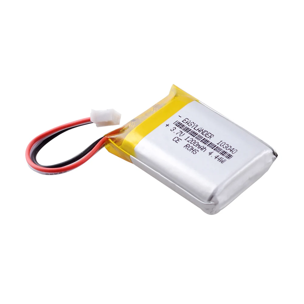 
103040 3.7V 1200mah JST 2.0 3p li polymer battery 