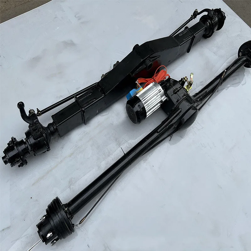 5 Studs Lugs Electric Car Truck Forklift Front Hydraulic Steering Axle Rear 72v 5000w Motor Drive Axle