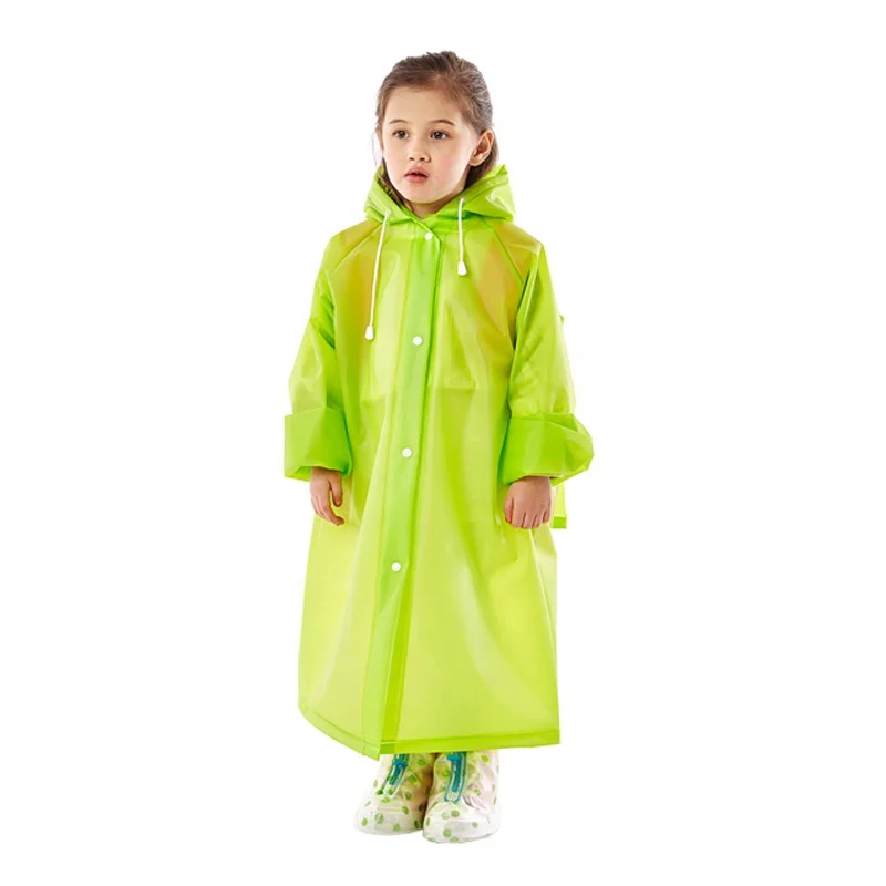 Fashion Design EVA Rain Coat Travel Rain Poncho For Children