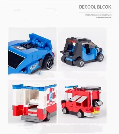 2024 MOC Technology Mini station Wagon Model Car Education Car brick Static plastic set assembly model building blocks
