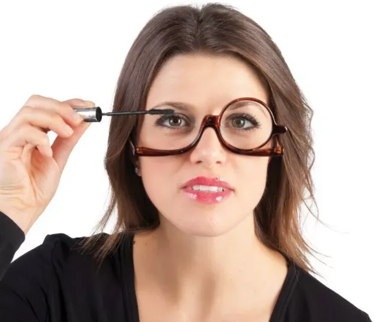 Colorful Folding Eyeglasses Women Cosmetic General Rotating Magnifying Glasses Makeup Rolling Rotated Reading Glasses