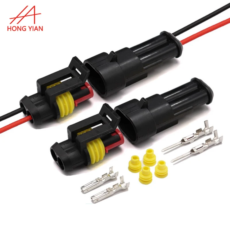 Automotive Fast Quick Splice M12 D-sub 2 Pin Led Connector 3pin IP67 PVC/PUR Waterproof Connector