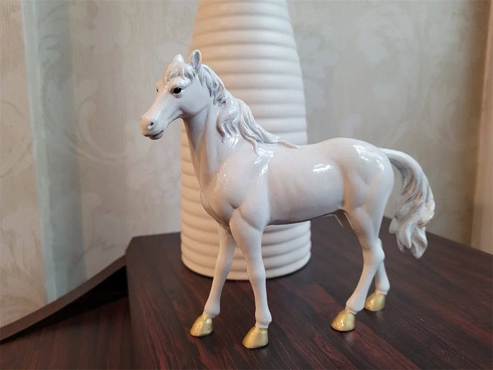 Brass Horse Sculpture Copper Animal Ornaments Sculptures Decoration