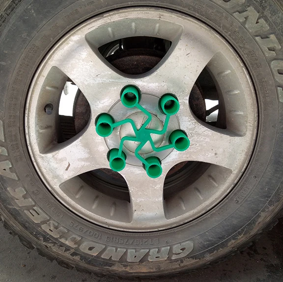 Low Price wholesale 21*137mm Loose Wheel Nut Indicator Color Green Material Pe Safty Wheel Nut Indicators