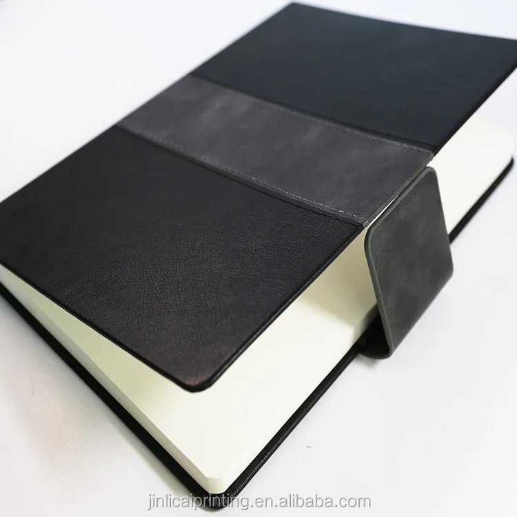 Gold foil  Blank Leather A4/A5/A6 Notebook Custom Full Size Print School Notebook