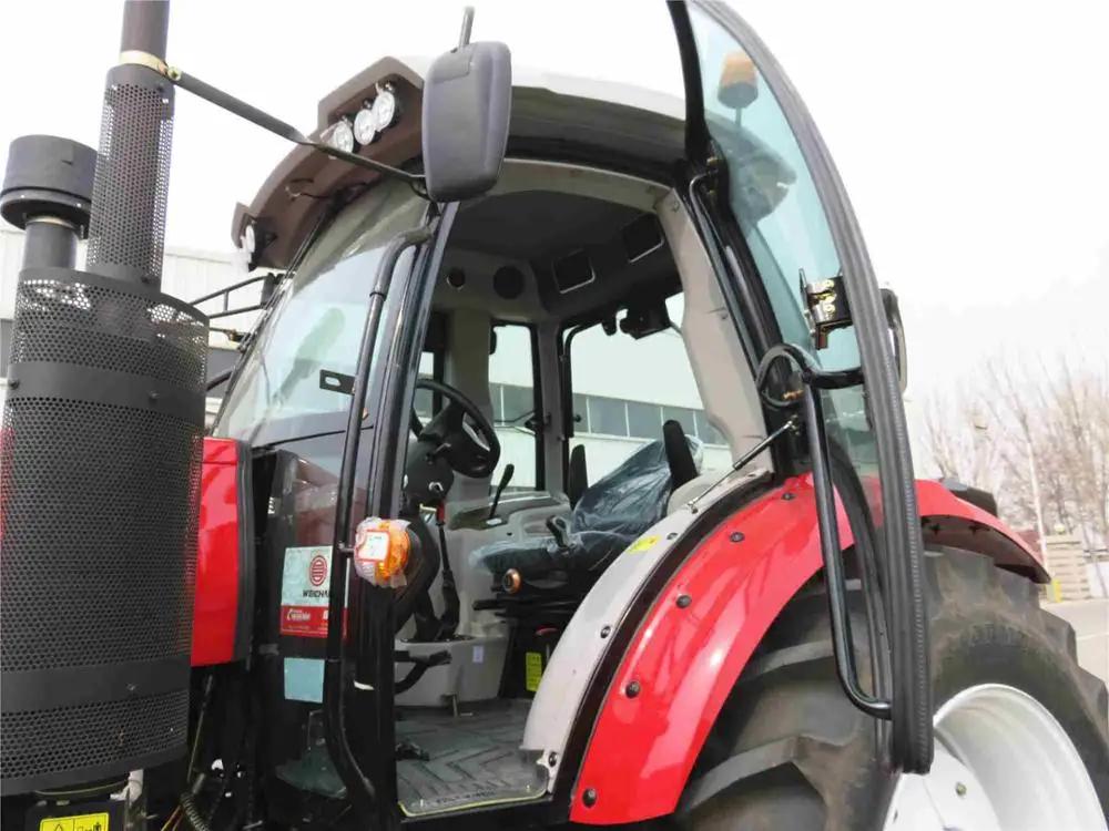 cheap big used farm tractor agricultural 150hp 160hp 180hp 4WD tractor 4x4 with front loader and back hoe and mower  for sale