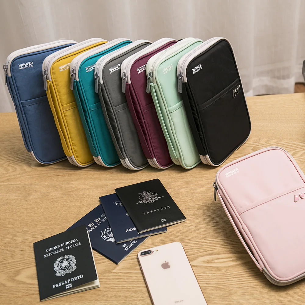 Passport Cover Case Wallet Travel RFID Passport Holder