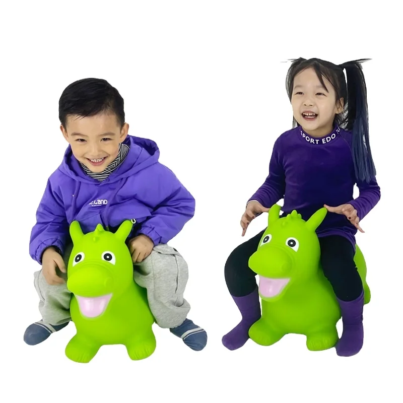 Eco Friendly Pvc Inflatable Animal Shaped Hopper Toy for Children