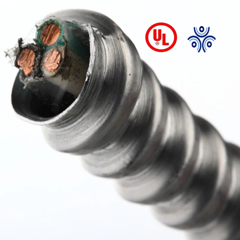  MC кабель 12/2 12/3 12/4 awg UL Металлический плакированный медный Электрический