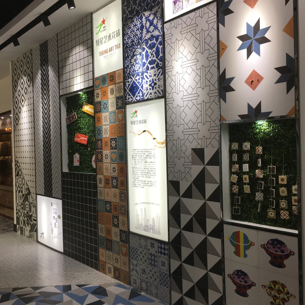 Encaustic Handmade Cement DIY Floor Tiles Iranian Indian Ceramic Stencils Moroccan Mosaic Tiles