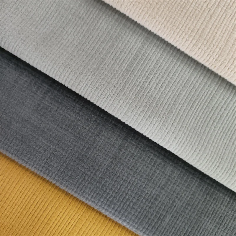 Wholesale Price Knitted Embossed velvet Sofa Fabric for Home Textile Furniture Decorations