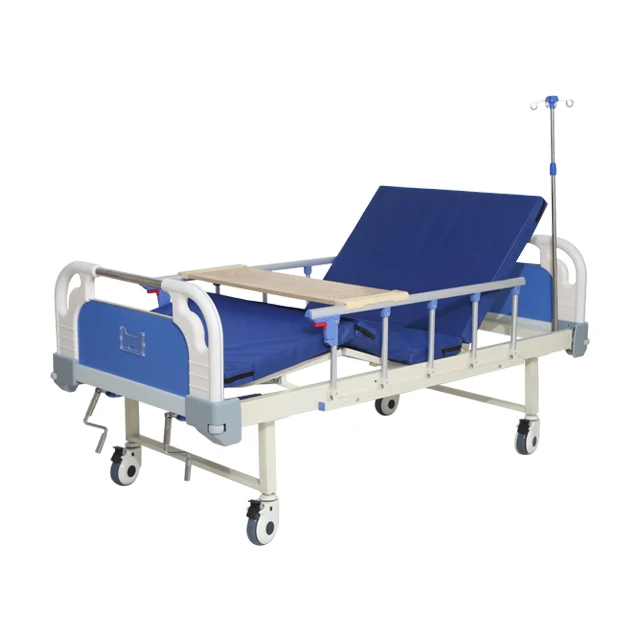 Дешевая медицинская однотонный комплект из 2 кривошипа кровати больницы послеоперационных кроватей пациентов