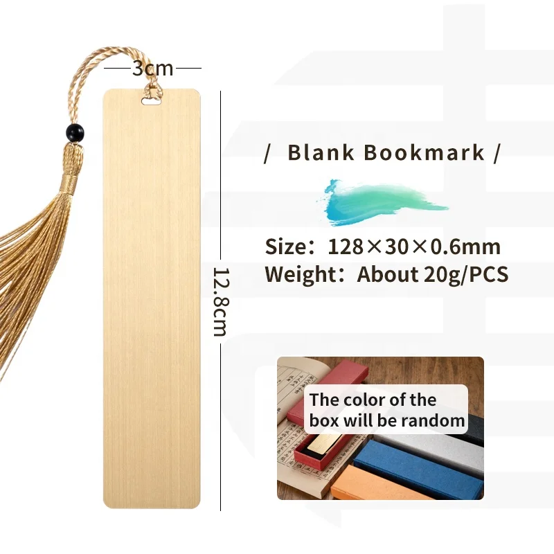 Custom Logo Book Marks Copper Blank,Custom Unique Brass Metal Bookmarks Bulk For Books Gold Plated,Bookmark Customizable