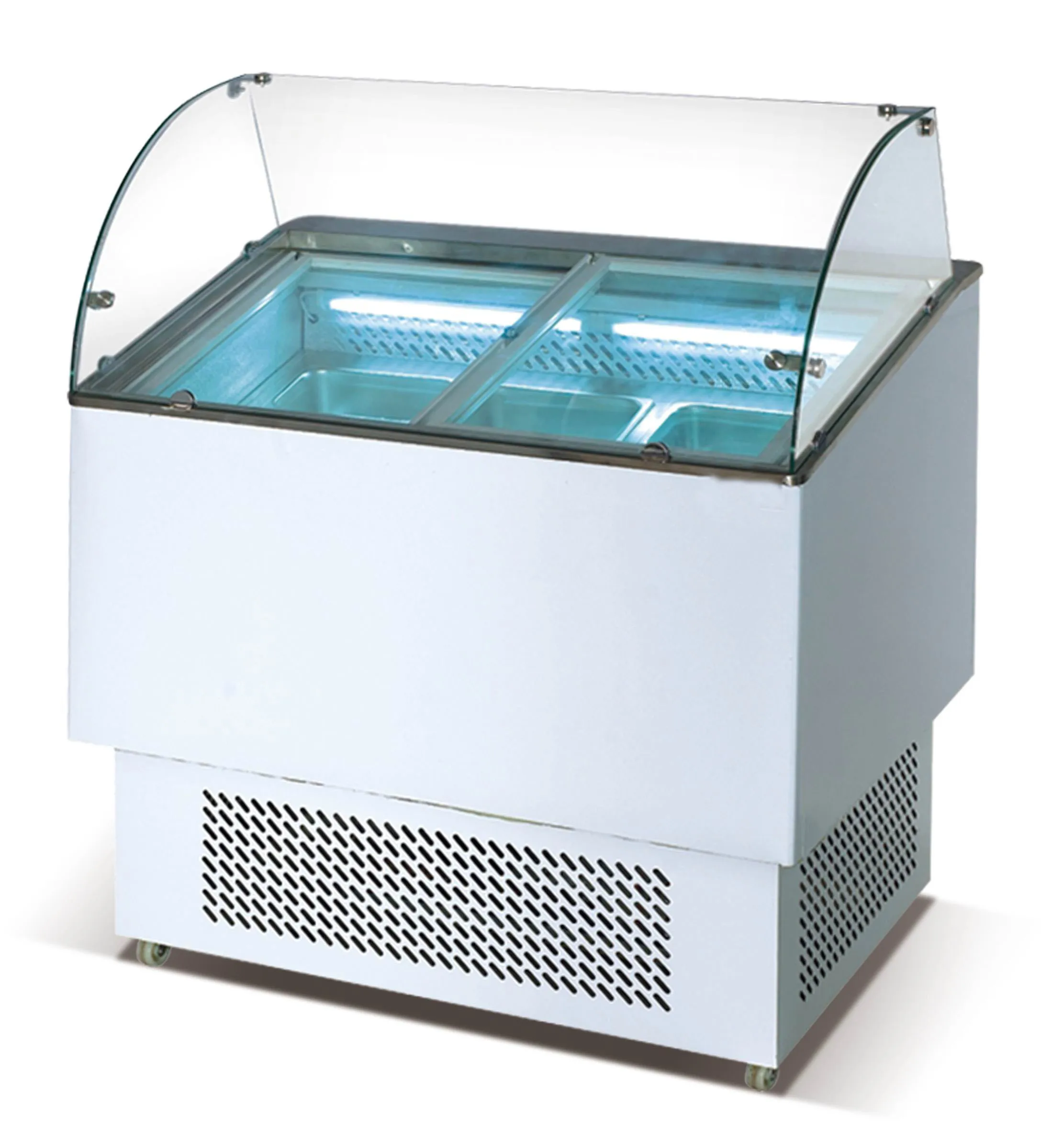 304 Stainless Steel Single Temperature Salad Bar Pizza Prep Counter Top Display Fridge Refrigeration Equipment Chiller Freezer