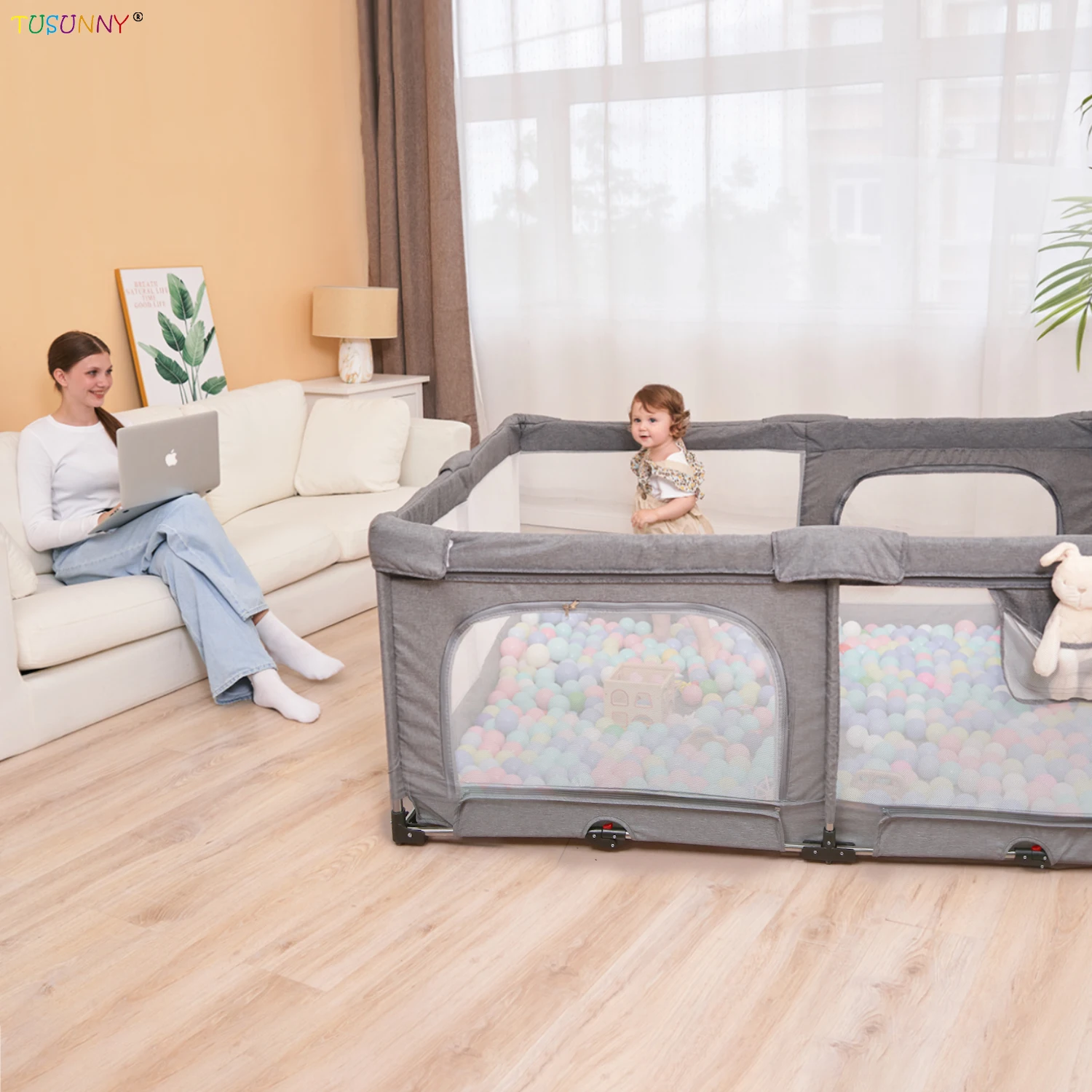 Baby  Playpen Big Size Foldable Adult Baby Playpen Easy To Carry  Care Fence For Babies And Kids