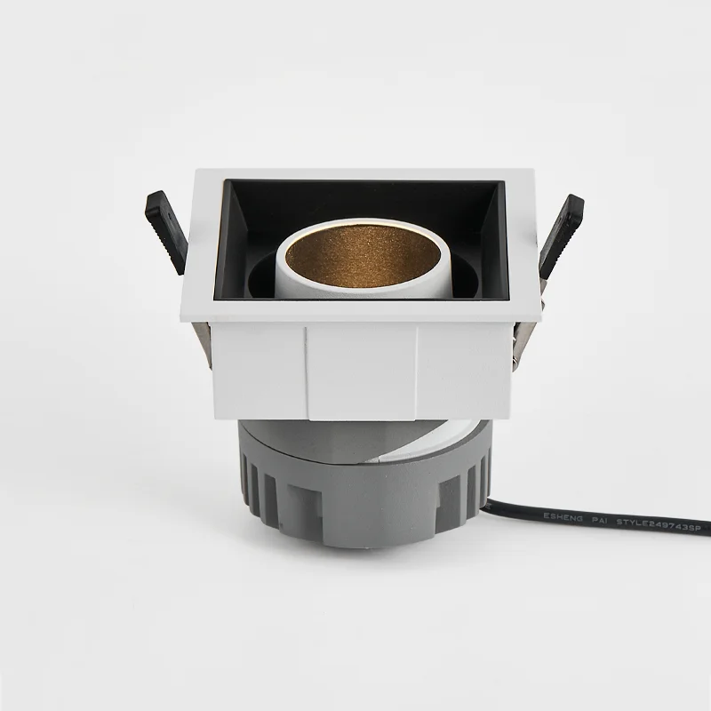 Pinhole Downlight Protruding Type COB Downlight 10W Adjustable Square Downlight COB Wall Washer Lights