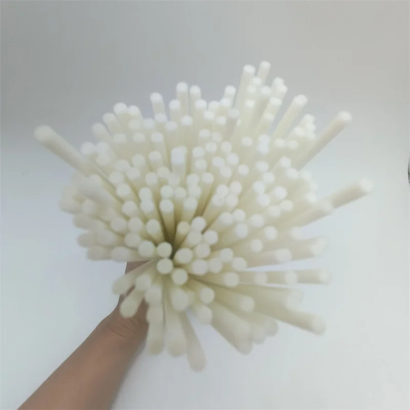 Wholesale Aromatherapy Volatile Stick Household Product Straight White  Aroma Fiber Stick Black Diffuser Stick For Glass Bottle