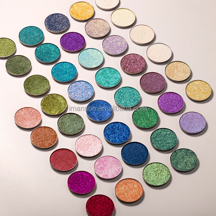 High Quality Illuminating Embossed Eyeshadow Matte Shimmer Glitter Pearl Fairy Pigment Holographic Cosmetic Private Label