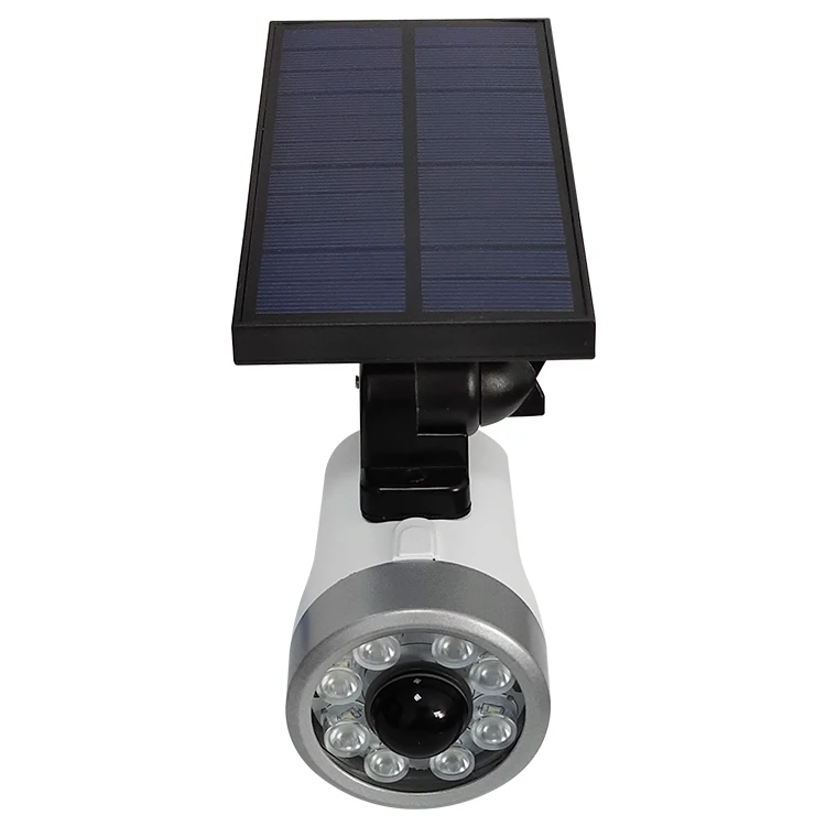 Surveillance Solar Power Dummy Fake Security Outdoor Camera Flood Light