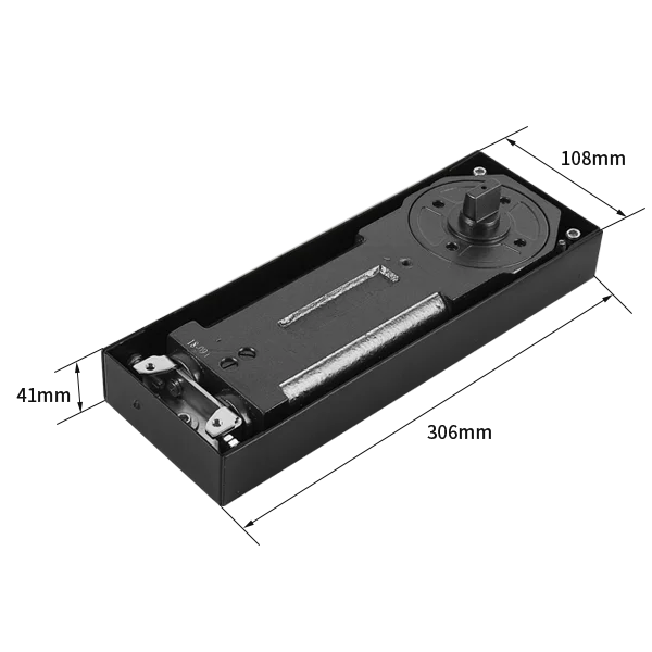 120kg Two Side Open Frameless Door Hardware Glass Door Floor Hinge HD-8000 / BTS84