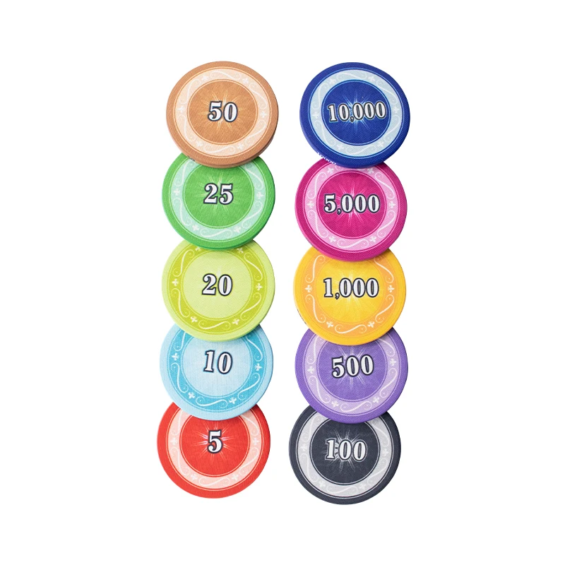 New EPT Ceramic Texas Poker Chips Professional Casino European Poker Chips