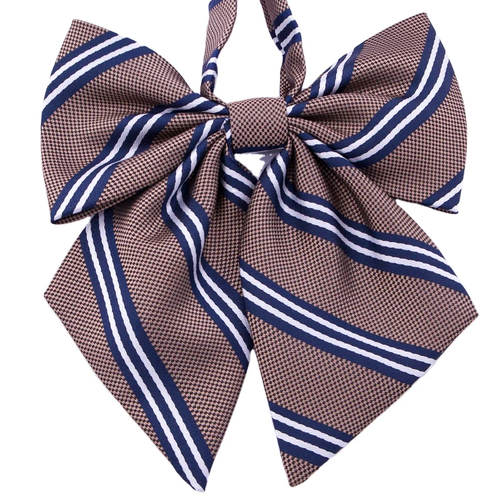RunLin Factory Custom Handmade Luxury JK Satin Ribbon Silk Woven Jacquard Fabric Bow Ties for Men