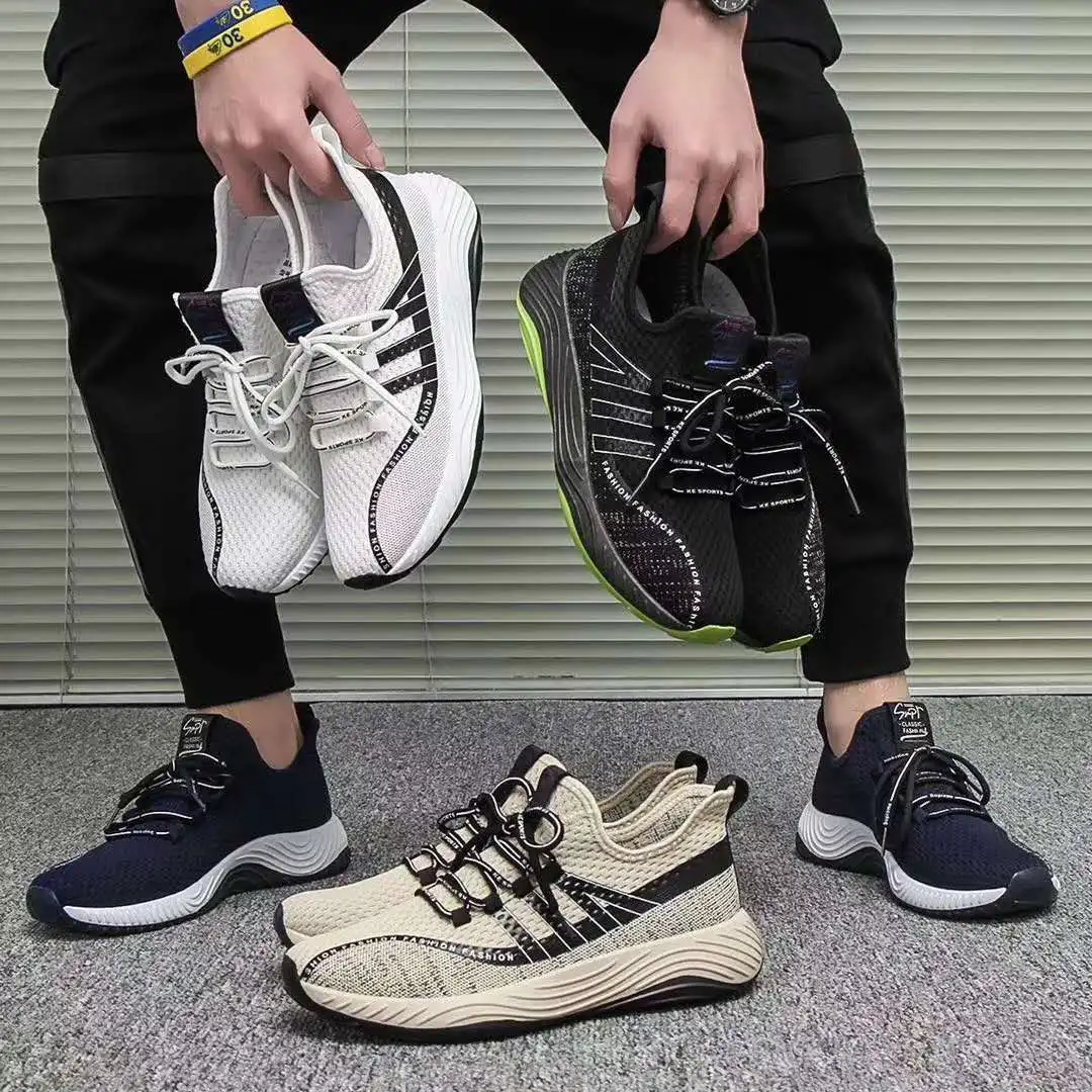 2020 New Fashion Men Fancy Shoes Cheap Casual Sports Wholesale Sneakers Big Size Sport Shoe For Men