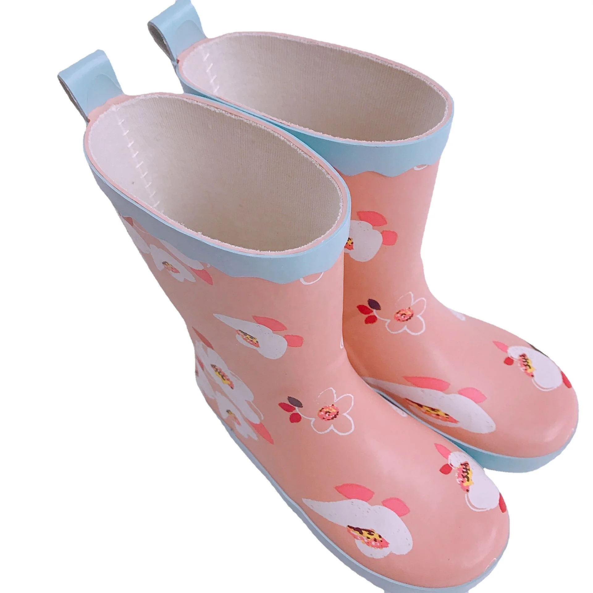 New design waterproof pretty wellies wellington toddler western korea riding girls rubber rain boots