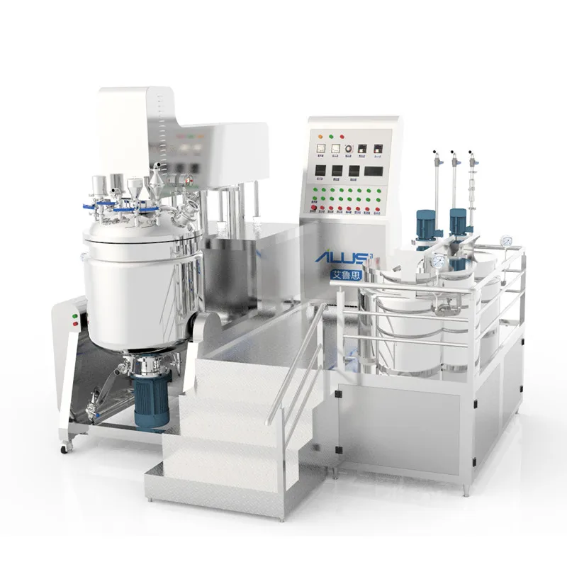 ALUSI vacuum homogenizer lab emulsifying mixer toothpaste production equipment emulsifying mixer toothpaste making