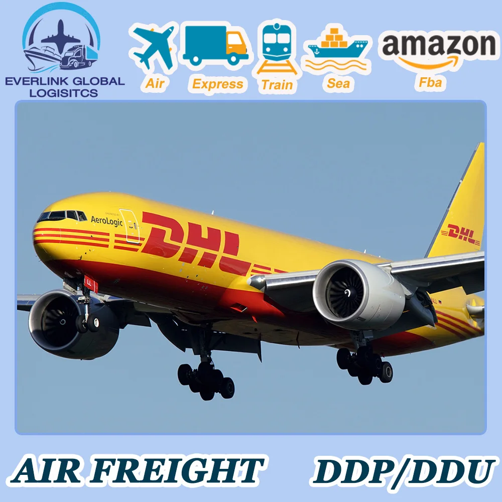International Shenzhen logistic forwarder DHL express delivery air freight cheapest shipping rates from China to USA UK