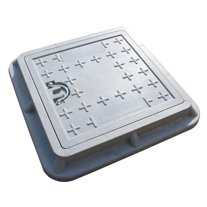 Композитная пластиковая крышка люка FRP из стекловолокна для строительства дорог