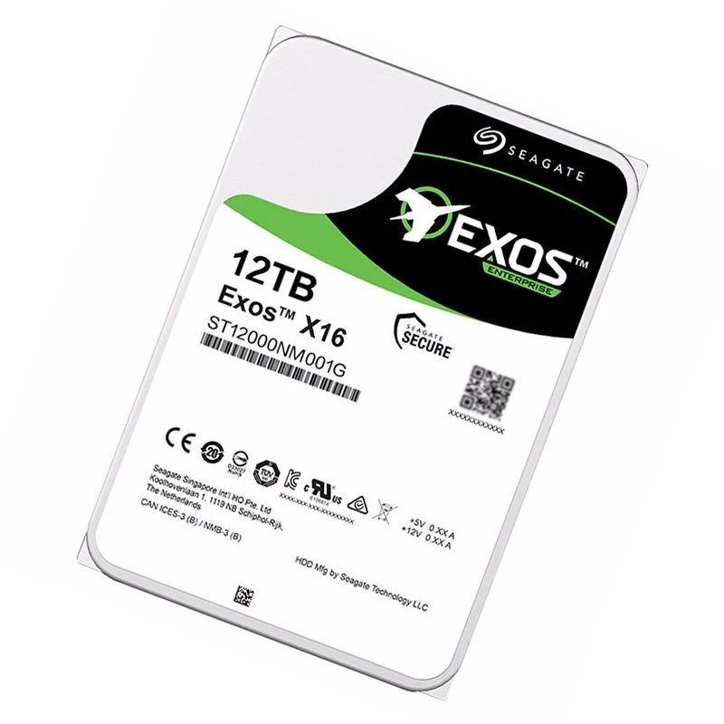 Seagat 12TB Hard Drive Exos 256MB SATA ST12000NM001G Enterprise Internal Hard Drive Disk HDD 12tb for Server NAS Laptop PC