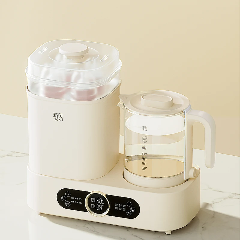 2 in 1 Multifunctional Digital Baby Bottle Steam Sterilizer Electric Water Kettle Milk Warmer