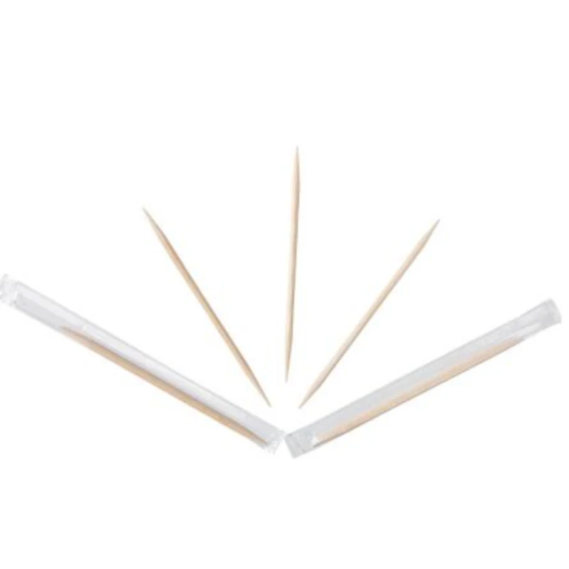 Customized High Quality Disposable Premium Wooden Round Toothpicks