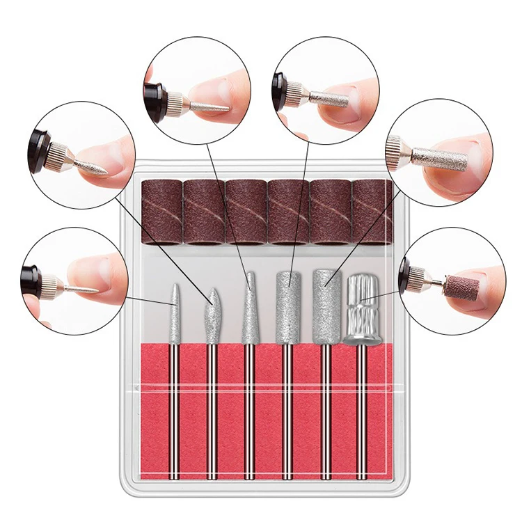 Electric Nail Sander Nail Drill Machine Grinder Nail Removal Exfoliating Polishing Tool Pedicure Machine Adapter