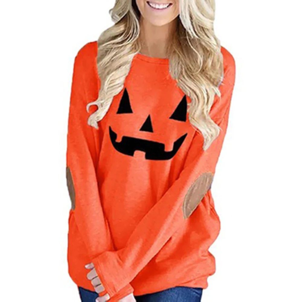 Women Halloween Pumpkin Lightweight Top. Plus Sizes Available.Lightweight top halloween clothing