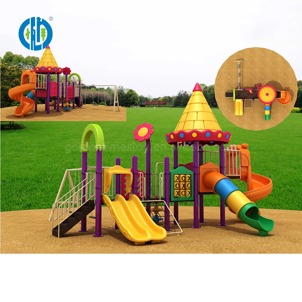 Factory custom children interesting kindergarten plastic play set outdoor playground