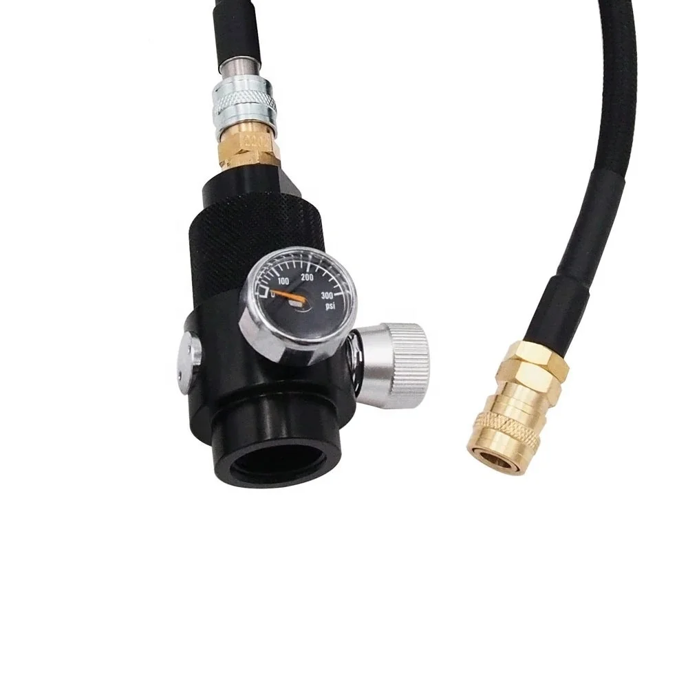 100cm Low Pressure SLP FLEX Remote Hose Line to Paintball HPA CO2 Tank Regulating Range 0-200 PSI