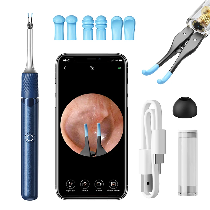 SUNUO New arrival Christmas gift S3 Multi-Usage endoscope otoscope ear wax removing robotic tweezers & ear scoop